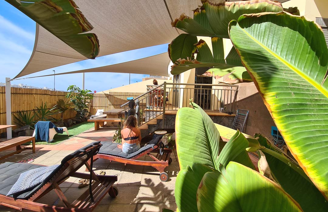 terrasse surfhouse fuerteventura