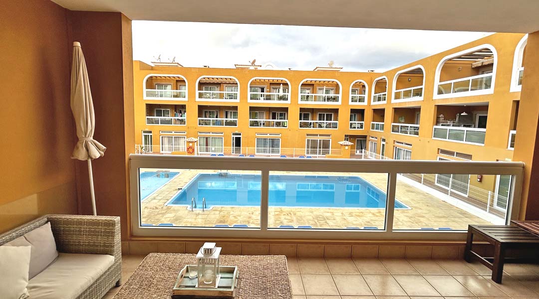 Solero Apartment auf Fuerteventura Balkon Aussicht